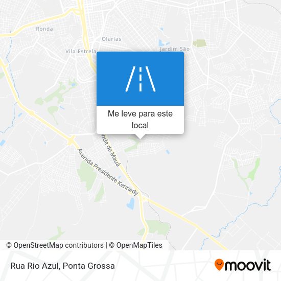 Rua Rio Azul mapa