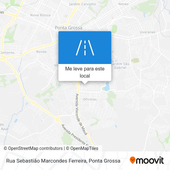 Rua Sebastião Marcondes Ferreira mapa