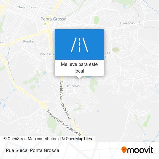 Rua Suíça mapa