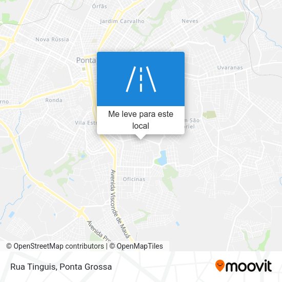 Rua Tinguis mapa