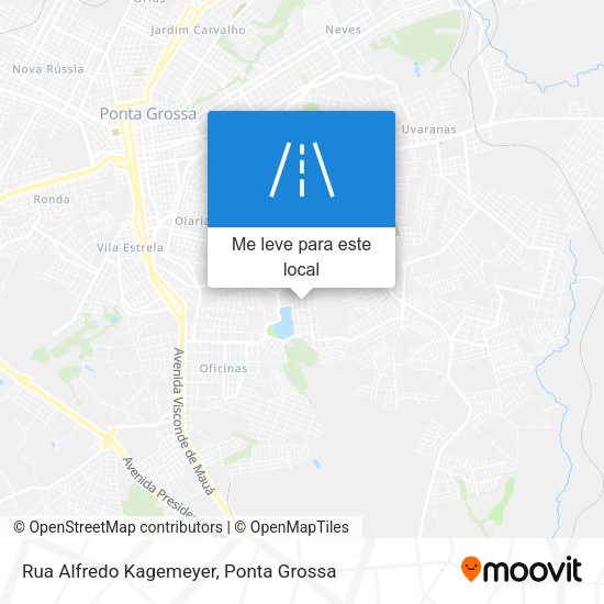 Rua Alfredo Kagemeyer mapa