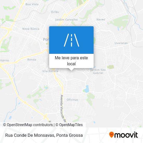 Rua Conde De Monsavas mapa