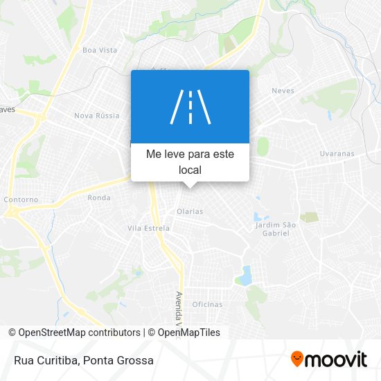Rua Curitiba mapa