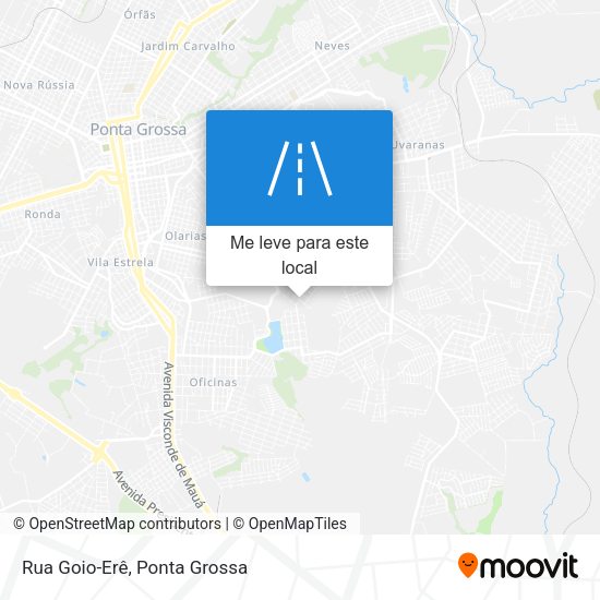 Rua Goio-Erê mapa