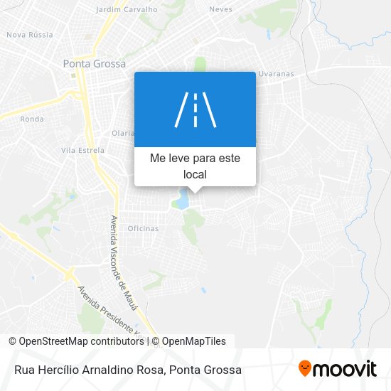 Rua Hercílio Arnaldino Rosa mapa
