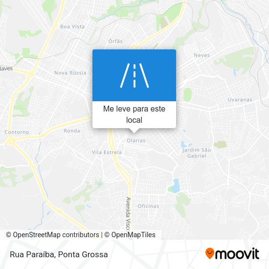Rua Paraíba mapa