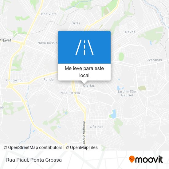 Rua Piauí mapa