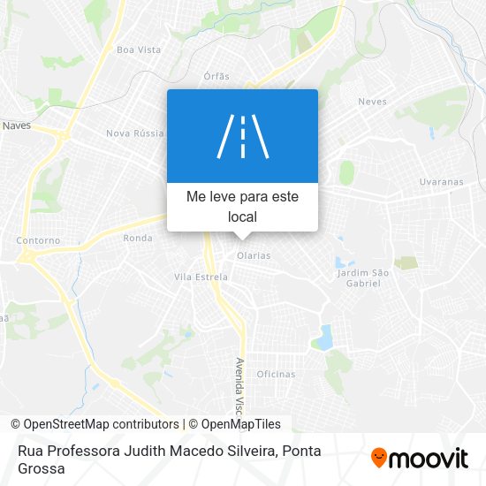 Rua Professora Judith Macedo Silveira mapa