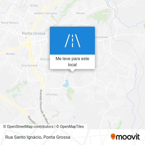 Rua Santo Ignácio mapa