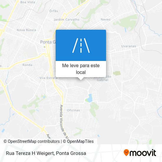 Rua Tereza H Weigert mapa