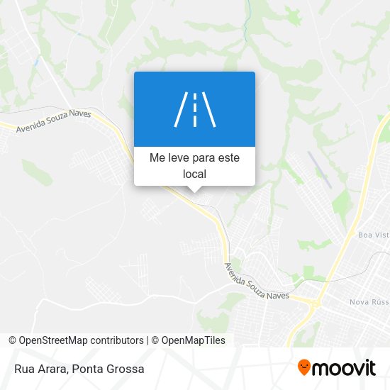 Rua Arara mapa
