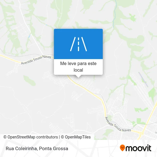 Rua Coleirinha mapa