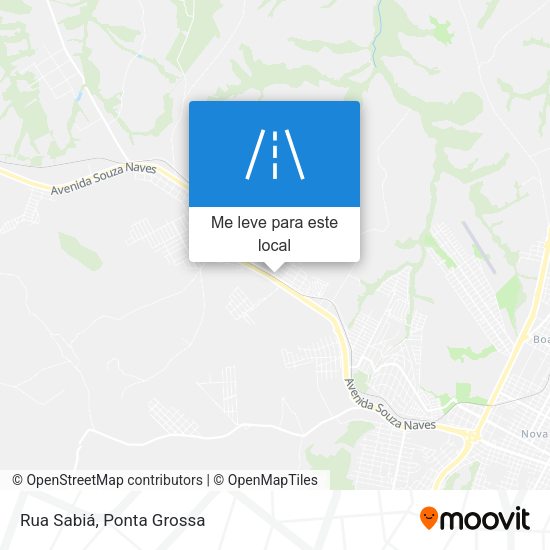 Rua Sabiá mapa