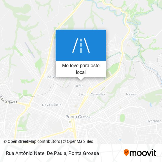 Rua Antônio Natel De Paula mapa
