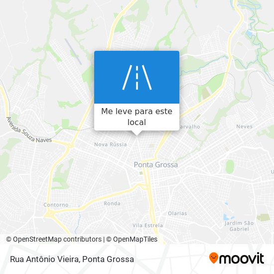 Rua Antônio Vieira mapa