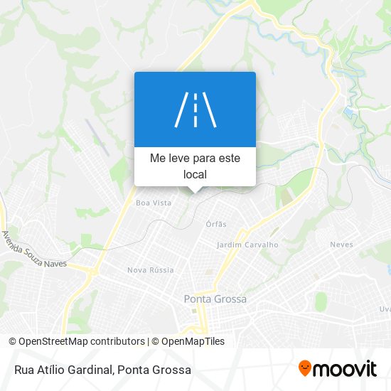 Rua Atílio Gardinal mapa