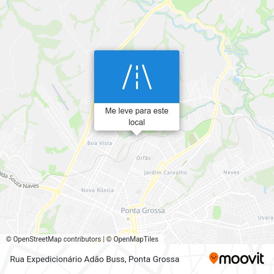 Rua Expedicionário Adão Buss mapa