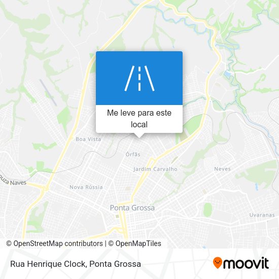 Rua Henrique Clock mapa
