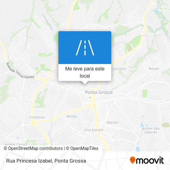 Rua Princesa Izabel mapa