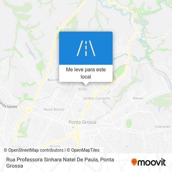 Rua Professora Sinhara Natel De Paula mapa