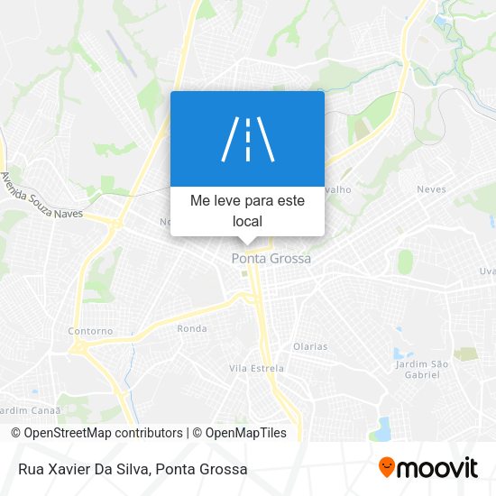 Rua Xavier Da Silva mapa