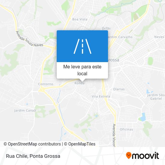 Rua Chile mapa