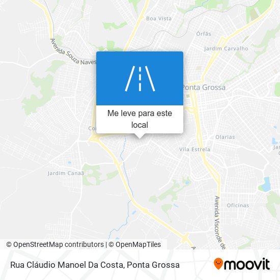 Rua Cláudio Manoel Da Costa mapa