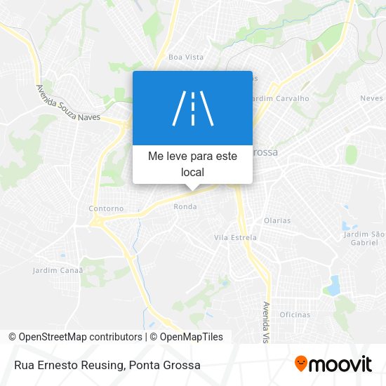 Rua Ernesto Reusing mapa