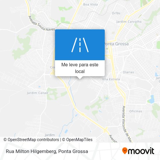 Rua Milton Hilgemberg mapa