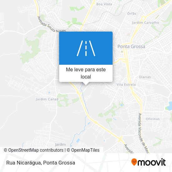 Rua Nicarágua mapa