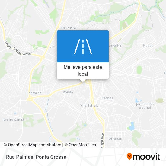 Rua Palmas mapa