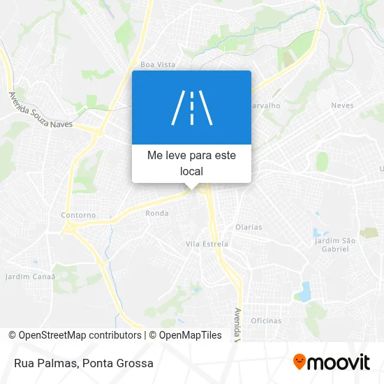 Rua Palmas mapa