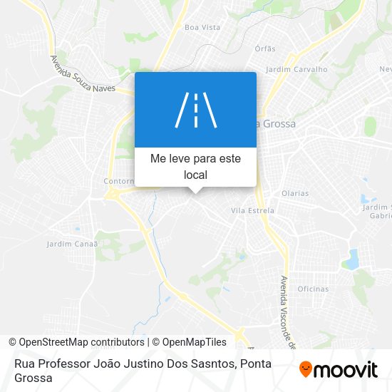 Rua Professor João Justino Dos Sasntos mapa