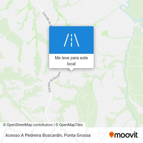 Acesso A Pedreira Boscardin mapa