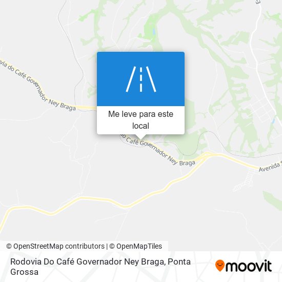 Rodovia Do Café Governador Ney Braga mapa