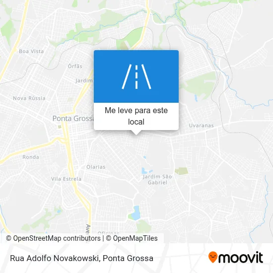Rua Adolfo Novakowski mapa