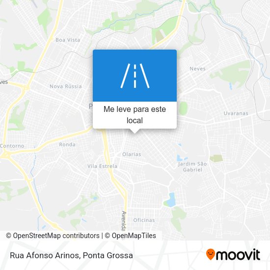 Rua Afonso Arinos mapa