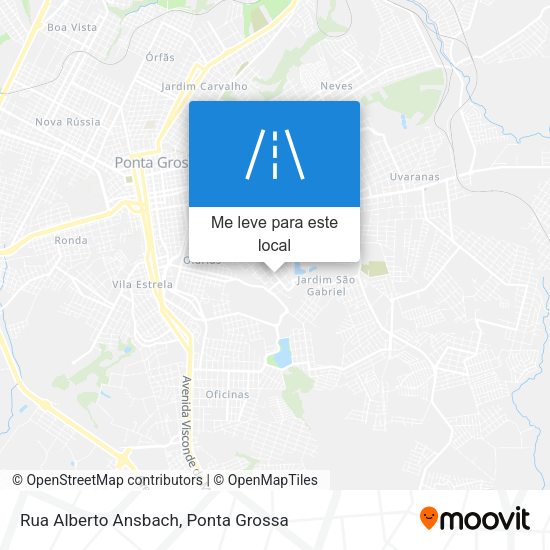 Rua Alberto Ansbach mapa