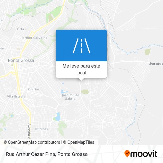 Rua Arthur Cezar Pina mapa