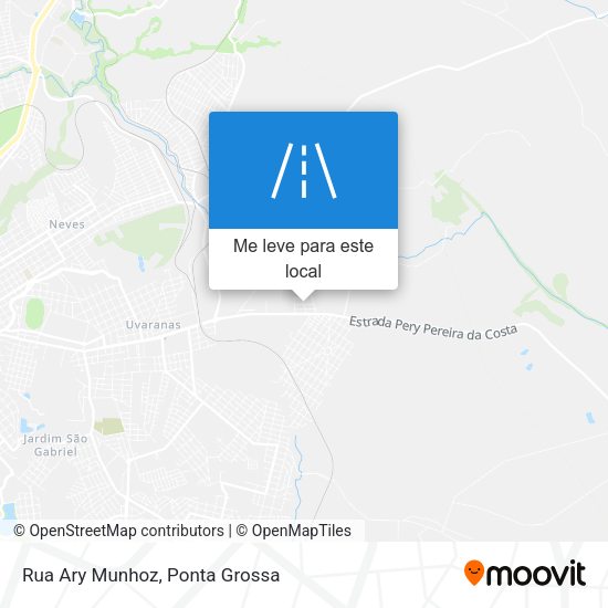 Rua Ary Munhoz mapa
