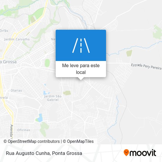 Rua Augusto Cunha mapa