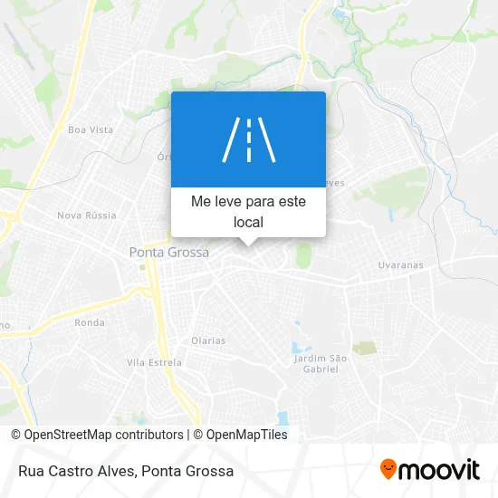 Rua Castro Alves mapa