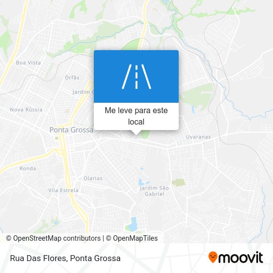 Rua Das Flores mapa