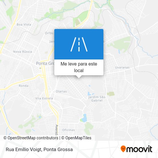 Rua Emílio Voigt mapa