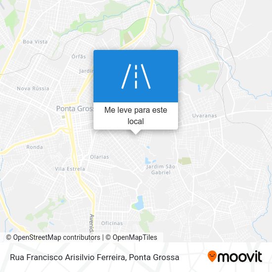 Rua Francisco Arisilvio Ferreira mapa