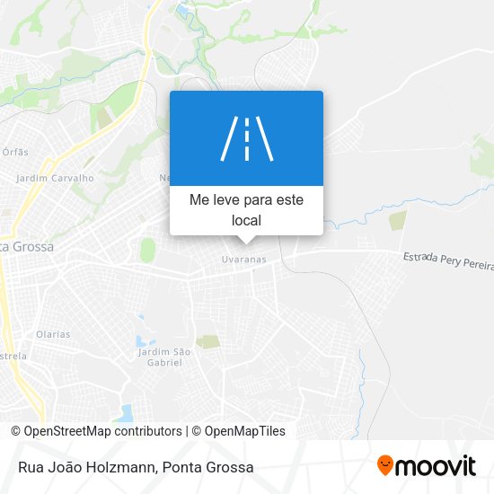 Rua João Holzmann mapa