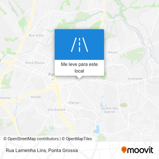 Rua Lamenha Lins mapa