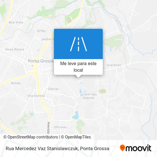 Rua Mercedez Vaz Stanislawczuk mapa