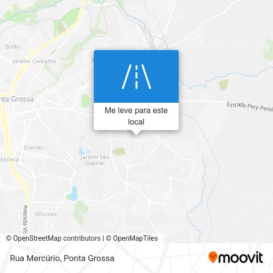 Rua Mercúrio mapa