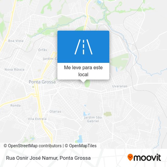 Rua Osnir José Namur mapa